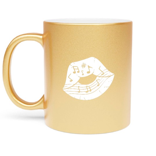 Music Kisses Orchestra Member Gift Metallic Mugs