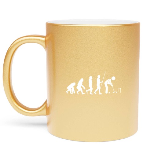 Lawn Game - Golf Croquet Player Metallic Mugs