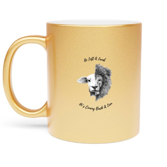 He Left A Lamb 4500 x 5400 px Metallic Mugs