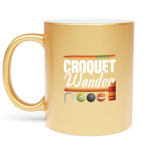 Croquet Mallet Croquet Club Croquet Player Croquet Metallic Mugs