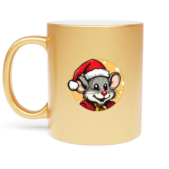 Mice Christmas Metallic Mugs