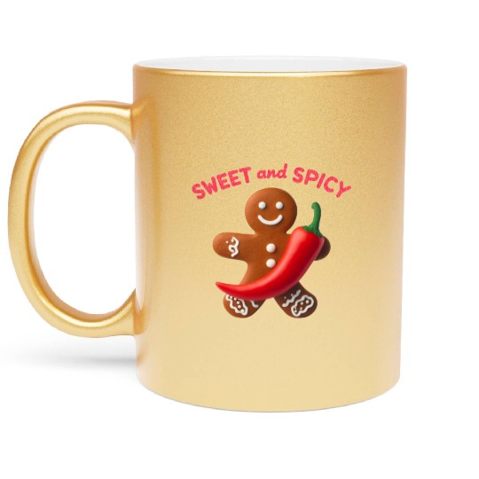 Sweet & Spiced Delights Gingerbread Magic Metallic Mugs