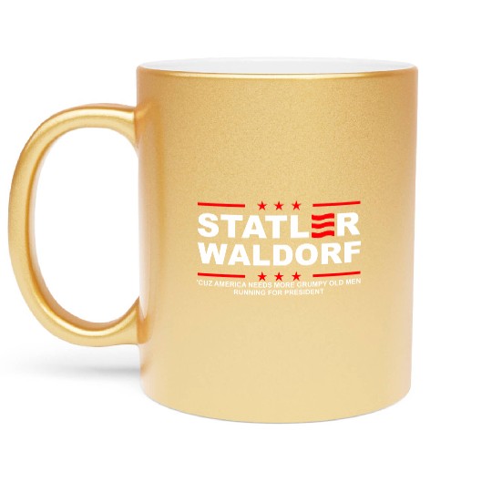 Statler and Waldorf Metallic Mugs