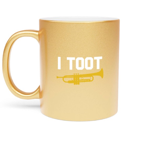 I Toot Funny Jazz Trumpet Player Jazz School Band Metallic Mugs