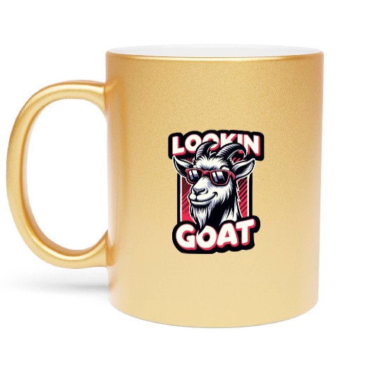 Farm Animal Animal Farmer Goat Lover Metallic Mugs