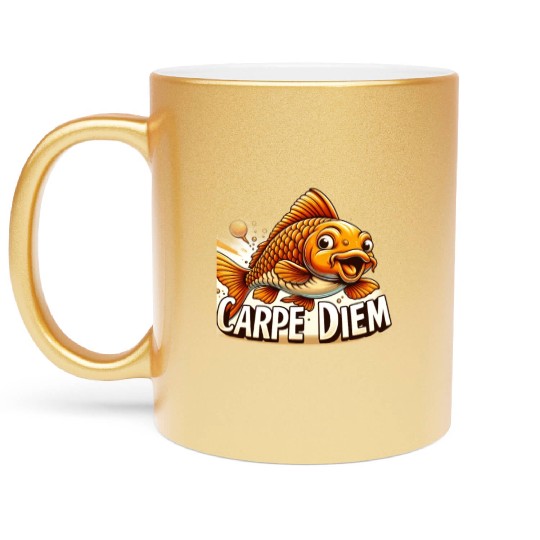 Carpe Diem Metallic Mugs