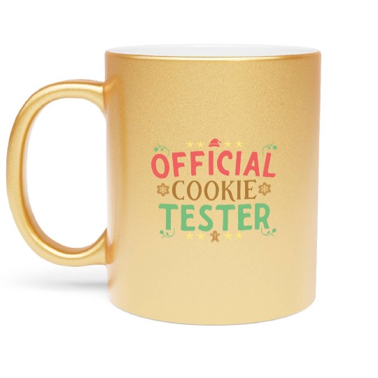 Official Cookie Teste Christmas Gingerbread Lover Metallic Mugs