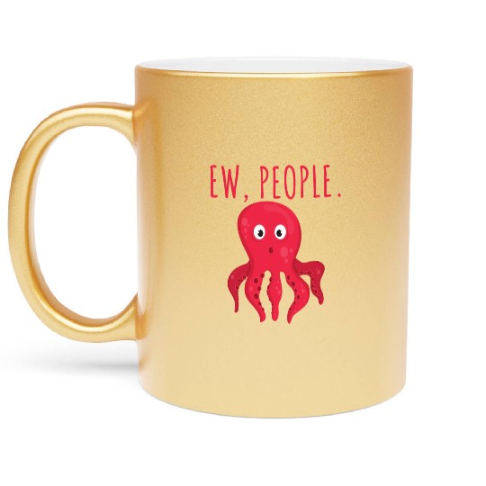 Ew People Octopus Metallic Mugs