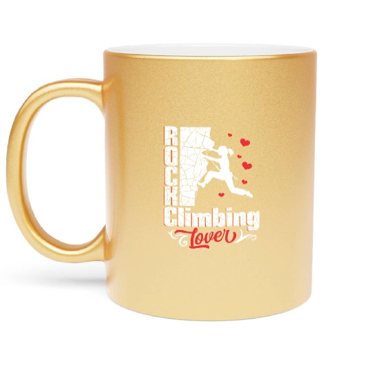 Rock Climbing Lover Metallic Mugs