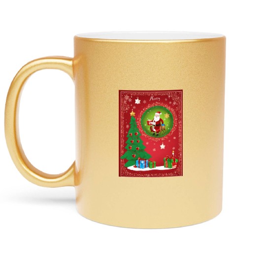 Christmas holidays love 1 Metallic Mugs