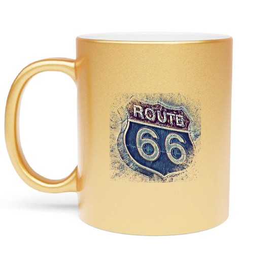 Route 66 Metallic Mugs