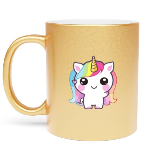 Baby Unicorn Metallic Mugs