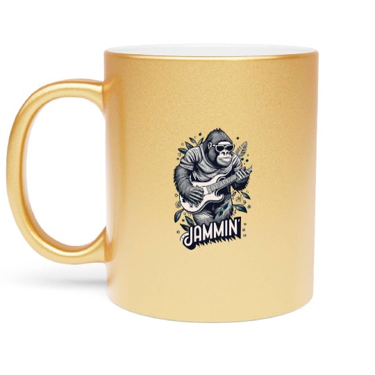 Jammin' Gorilla Metallic Mugs