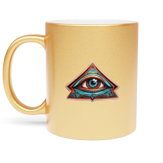 secret society illuminati Metallic Mugs
