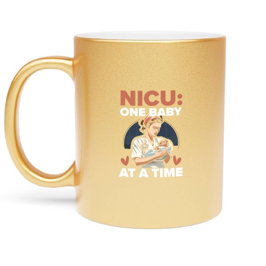 Registered Nurse Medical Medicine Neonatal Nurse Metallic Mugs