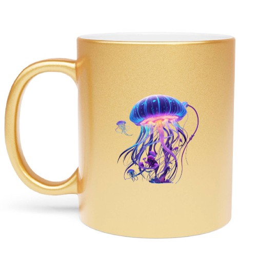 Jellyfish Jewels Metallic Mugs