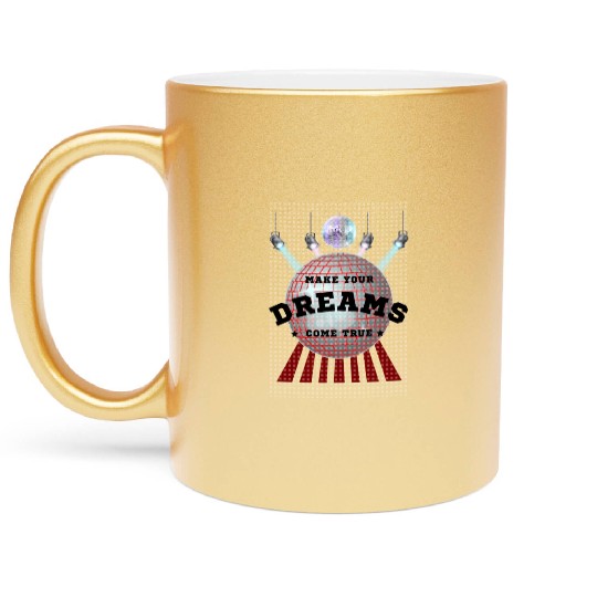 Make Your Dreams Come True with Disco Ball Design Metallic Mugs