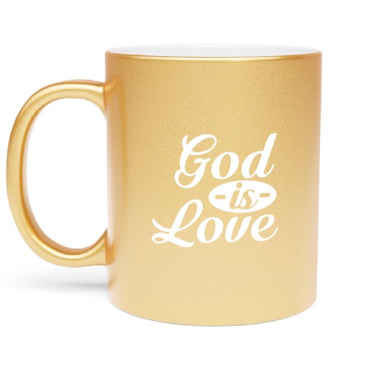 God Is Love Metallic Mugs