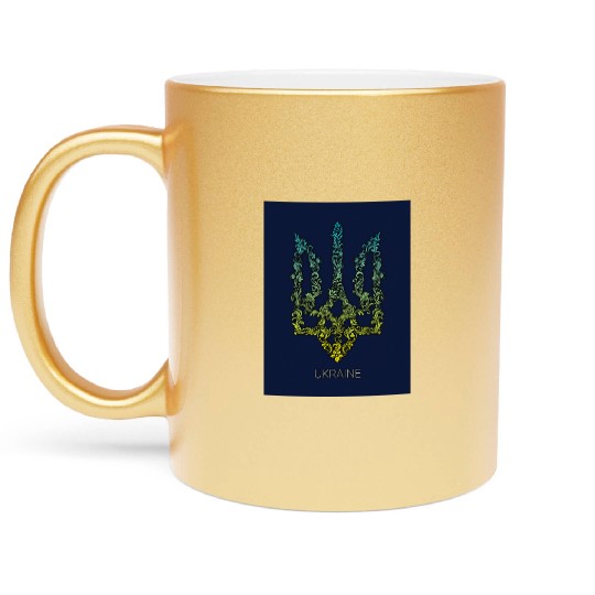 UKRAINE, National emblem Metallic Mugs