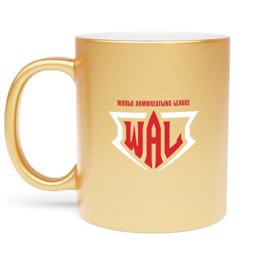 world arm wrestling Metallic Mugs