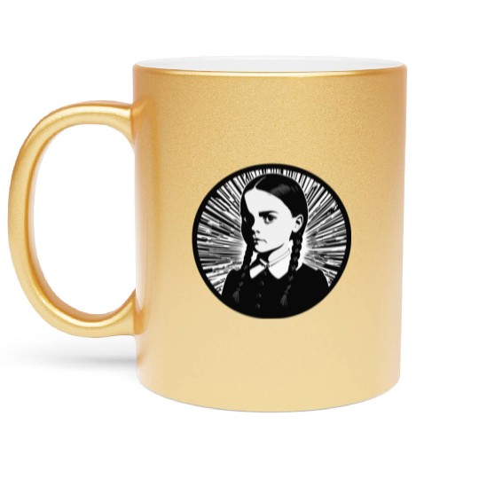 Wednesday Addams Metallic Mugs
