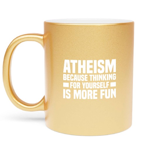 Atheism Skeptic Atheist Atheist Science Metallic Mugs