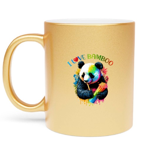 I Love Bamboo Metallic Mugs