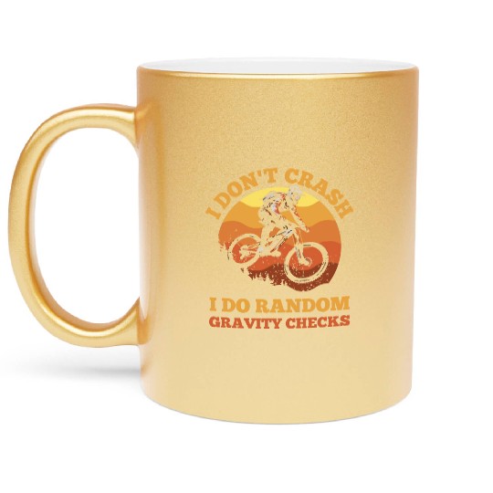 Daredevil Cyclist Metallic Mugs