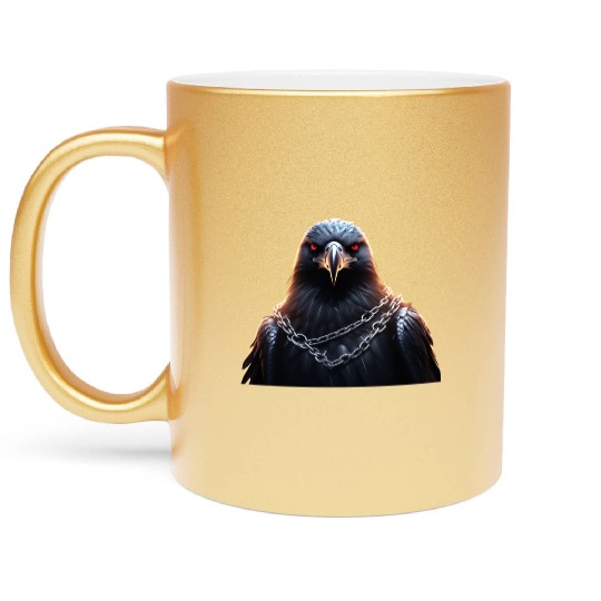 Eagle Caged Thunder: A Heavy Metal Eddie Metallic Mugs