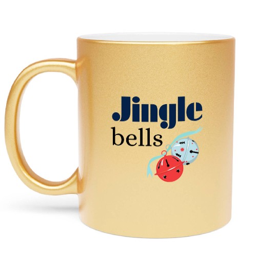 Jingle Bells Metallic Mugs