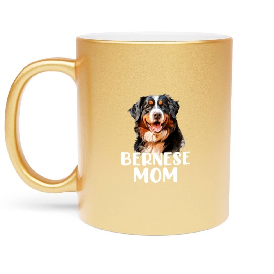 bernese mountain dog Metallic Mugs