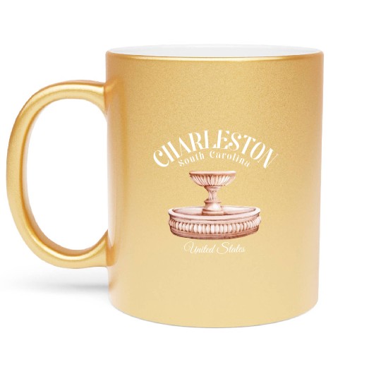 Charleston South Carolina Metallic Mugs