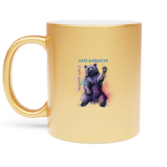 Hey Bear Painting Metallic Mugs