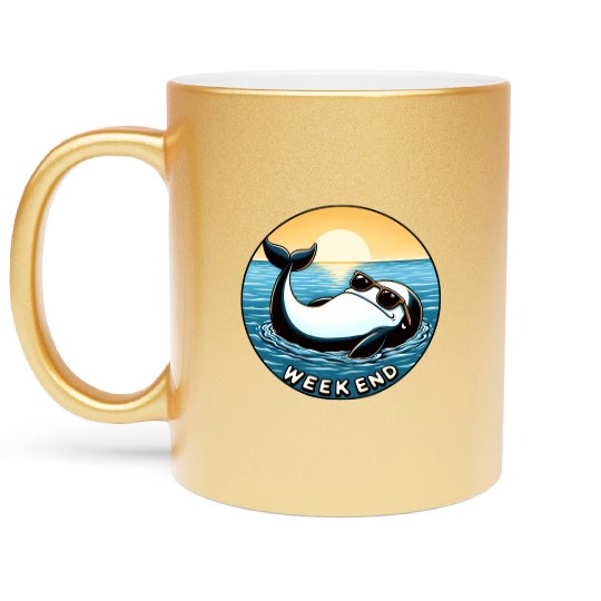 Whale Weekend - Chilled Vibes Metallic Mugs