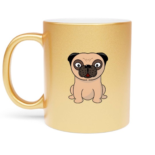 Pug Metallic Mugs