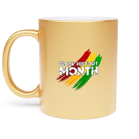 Black History Month, African American Leaders Metallic Mugs