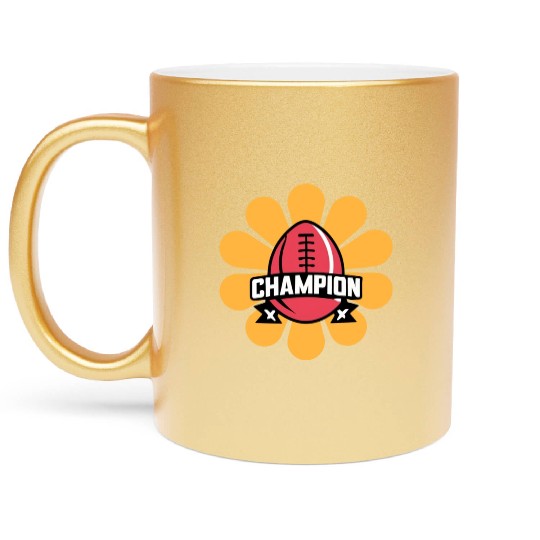 Fantasy Football Champion Metallic Mugs