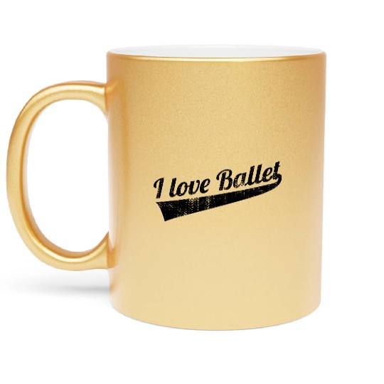 Ballet Dancing Love Metallic Mugs