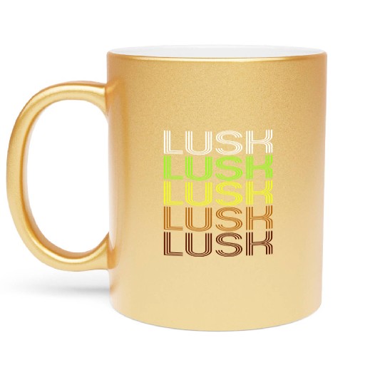 Lusk, WY | Vintage Style Wyoming Metallic Mugs