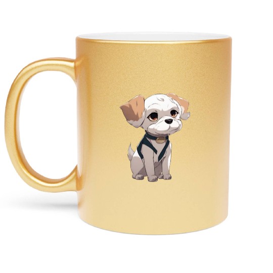 "Golden Retriever Devotion: Embracing Loyalty Metallic Mugs