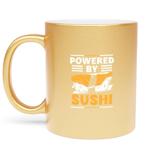 Japanese Roll Maki Cuisine Metallic Mugs