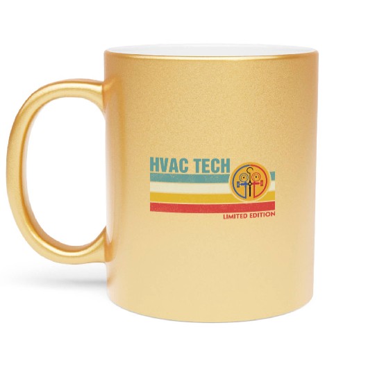 HVAC Technician Limited Edition Funny HVAC Mechani Metallic Mugs
