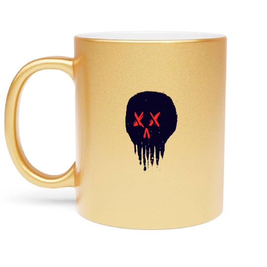 Eternal Embrace - Gothic Skull Metallic Mugs