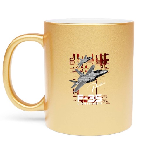 Lockheed Martin F-35 Lightning II Metallic Mugs