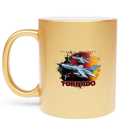 Panavia Tornado European Fighterjet Military Aircr Metallic Mugs