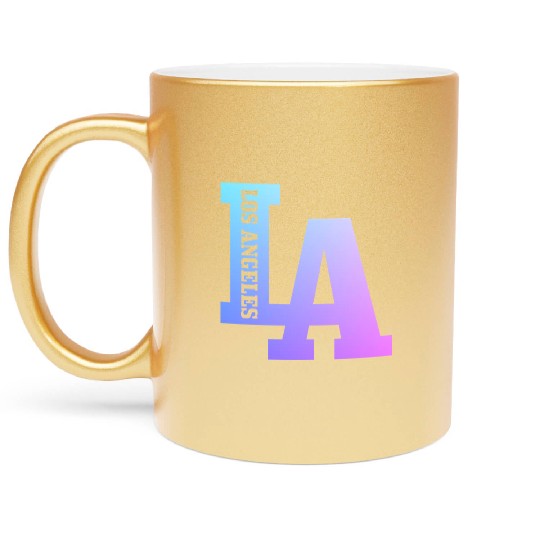 Los Angeles California LA Gift Metallic Mugs