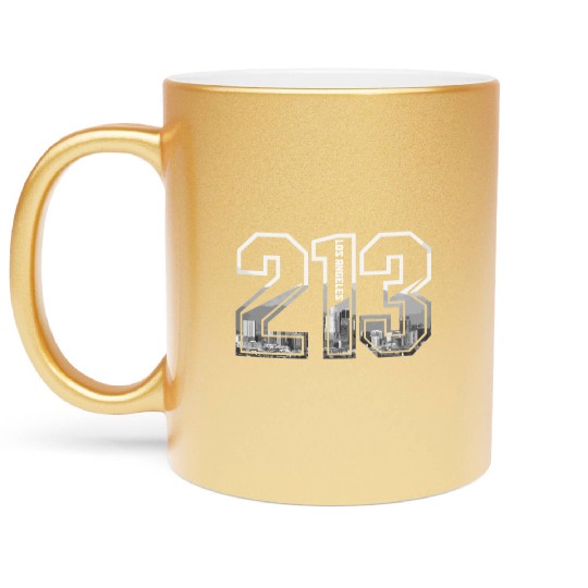 Los Angeles California LA Gift Metallic Mugs