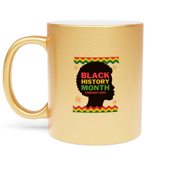 Strength in Diversity Black History Month Metallic Mugs