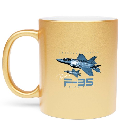Lockheed Martin F-35 Lightning II Metallic Mugs