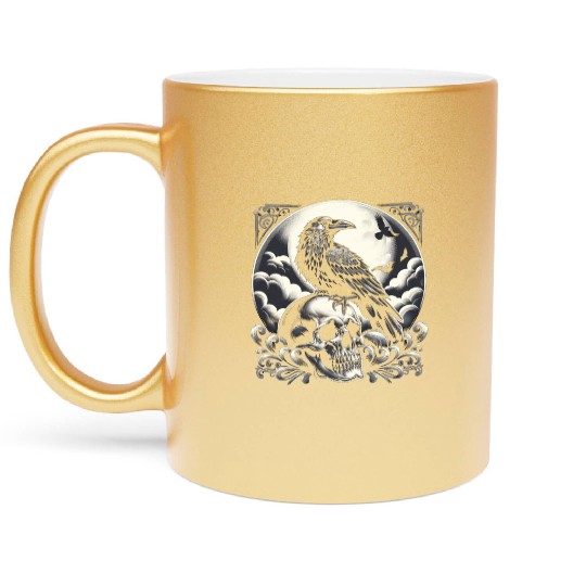 Eclipse of the Corvid Metallic Mugs